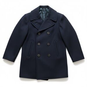 MINT 38R Genuine U.S.Navy 1974 Pembroke 100% Melton Wool Double Breasted Peacoat